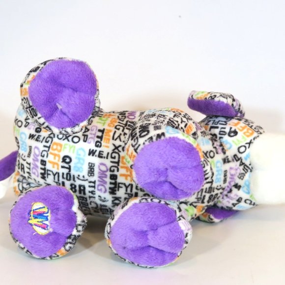 Webkinz Texting Puppy Ganz Purple Plush Stuffed Dog Animal Toy NO TAG /CODE - Picture 5 of 9